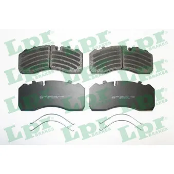 Jeu de 4 plaquettes de frein avant LPR