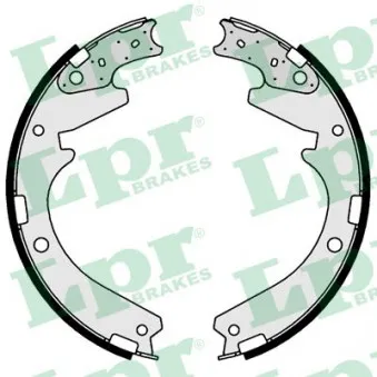 Jeu de mâchoires de frein LPR