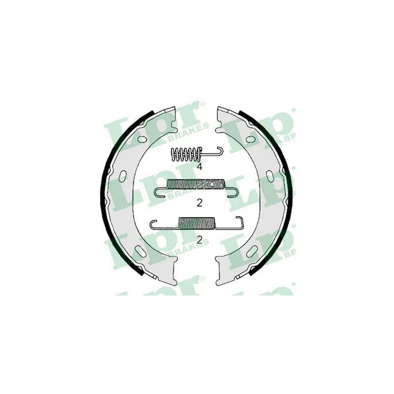 Jeu de mâchoires de frein, frein de stationnement LPR 07959