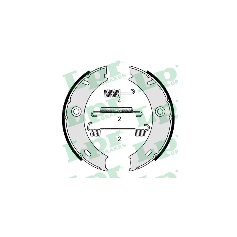 Jeu de mâchoires de frein, frein de stationnement LPR 07969