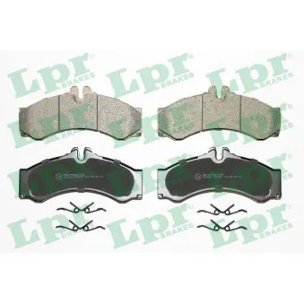 Jeu de 4 plaquettes de frein avant LPR