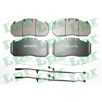 Jeu de 4 plaquettes de frein avant LPR