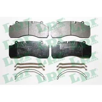 Jeu de 4 plaquettes de frein arrière LPR