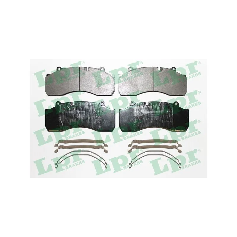 Jeu de 4 plaquettes de frein arrière LPR 05P824K