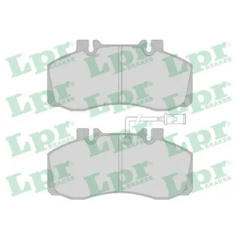 Jeu de 4 plaquettes de frein avant LPR