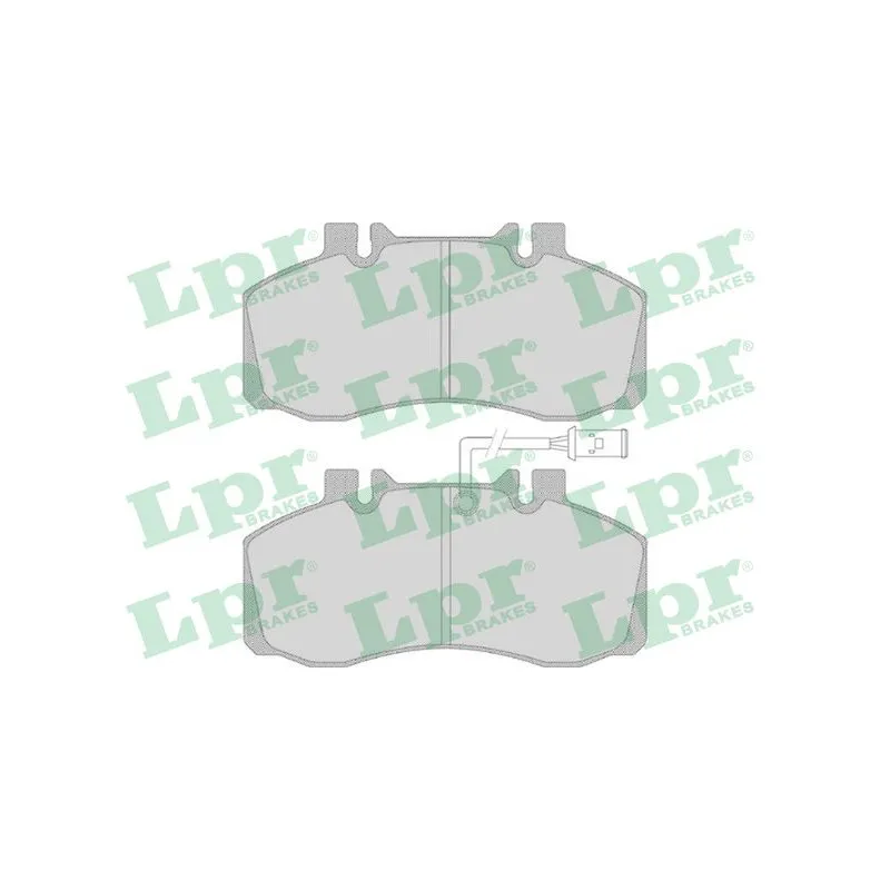 Jeu de 4 plaquettes de frein avant LPR 05P760