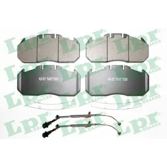 Jeu de 4 plaquettes de frein arrière LPR