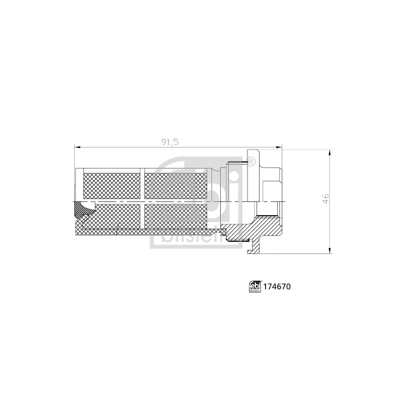 Filtre à carburant FEBI BILSTEIN 174670