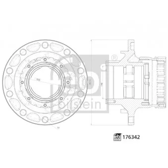Moyeu de roue arrière FEBI BILSTEIN