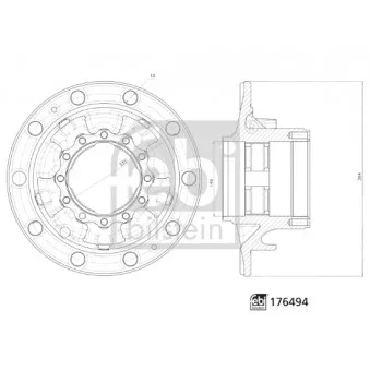 Moyeu de roue arrière FEBI BILSTEIN