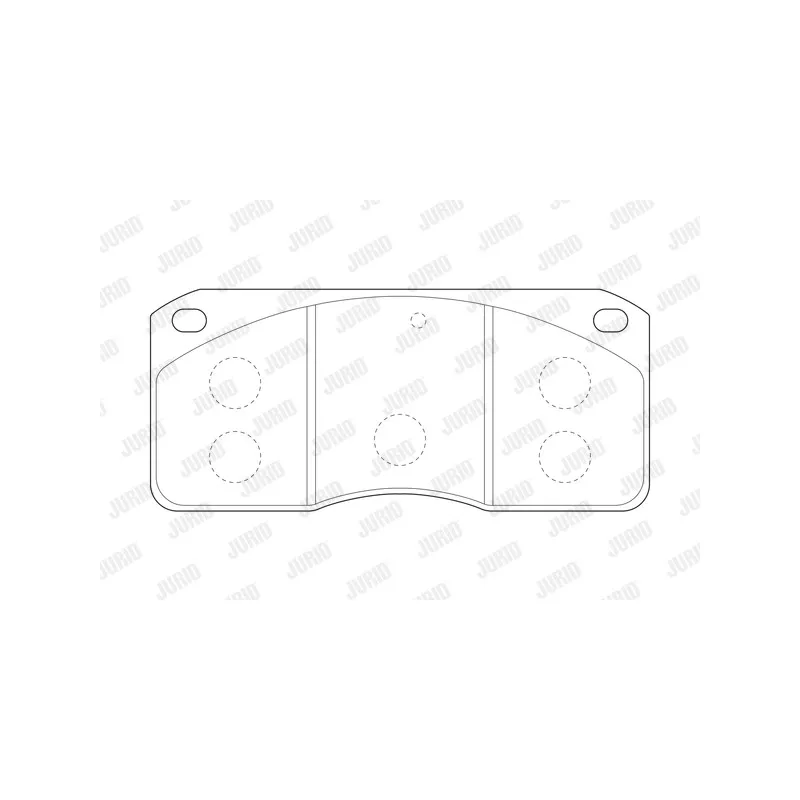 Jeu de 4 plaquettes de frein avant JURID 2930209560