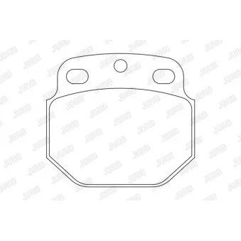 Jeu de 4 plaquettes de frein avant JURID