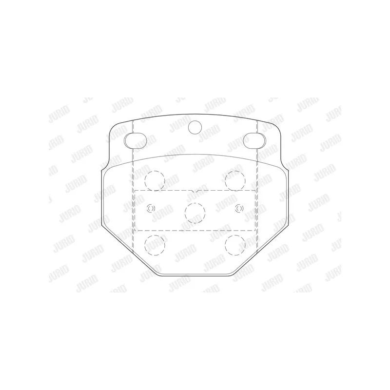 Jeu de 4 plaquettes de frein avant JURID 2974705440