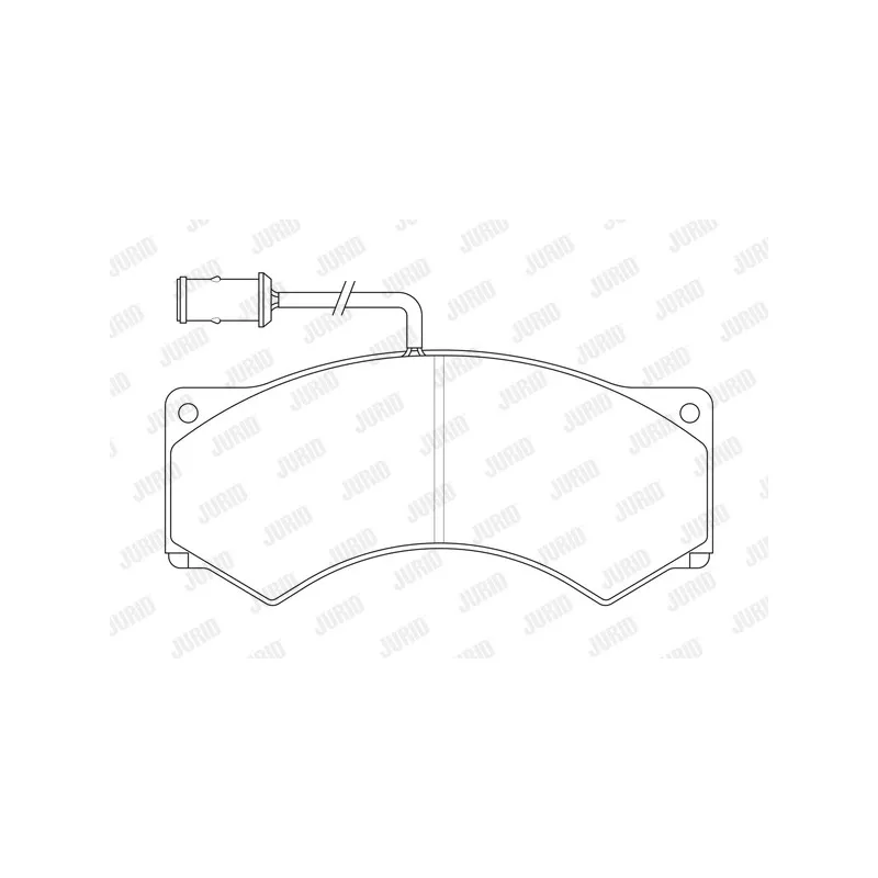 Jeu de 4 plaquettes de frein avant JURID 2902409561