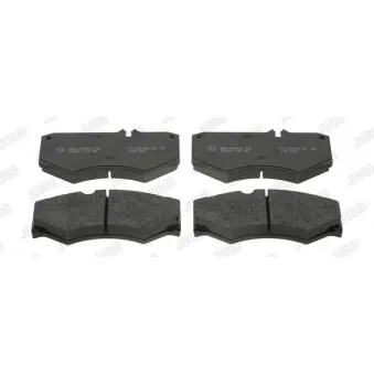 Jeu de 4 plaquettes de frein avant JURID 571272J