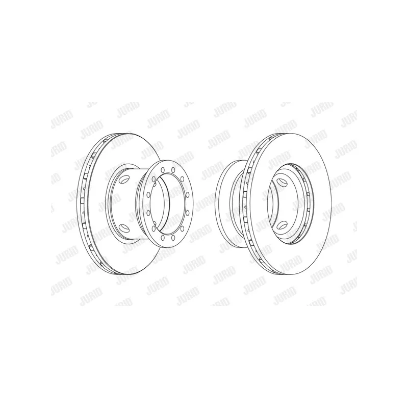 Jeu de 2 disques de frein avant JURID 567123J