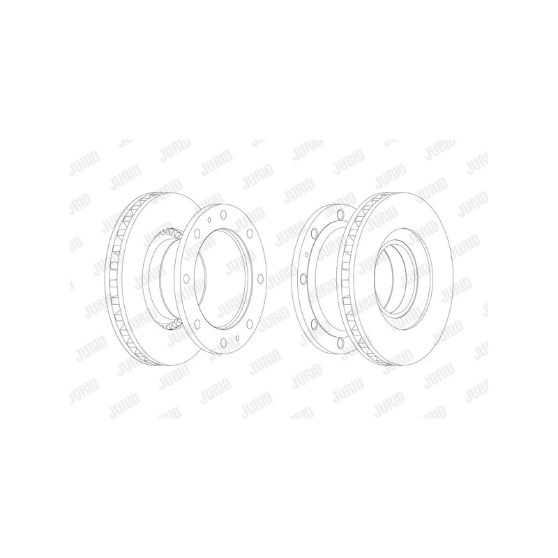Jeu de 2 disques de frein avant JURID 567126J