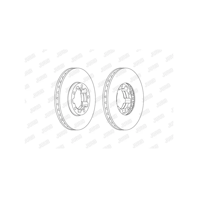 Jeu de 2 disques de frein avant JURID 569231J