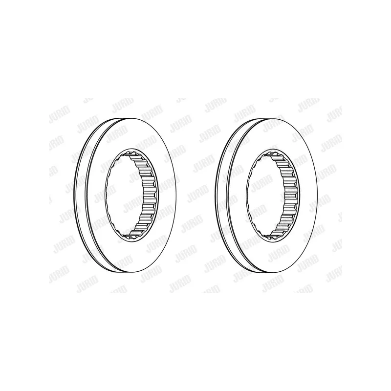 Jeu de 2 disques de frein arrière JURID 569217J