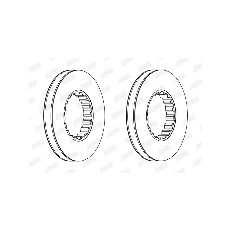 Jeu de 2 disques de frein arrière JURID 569216J