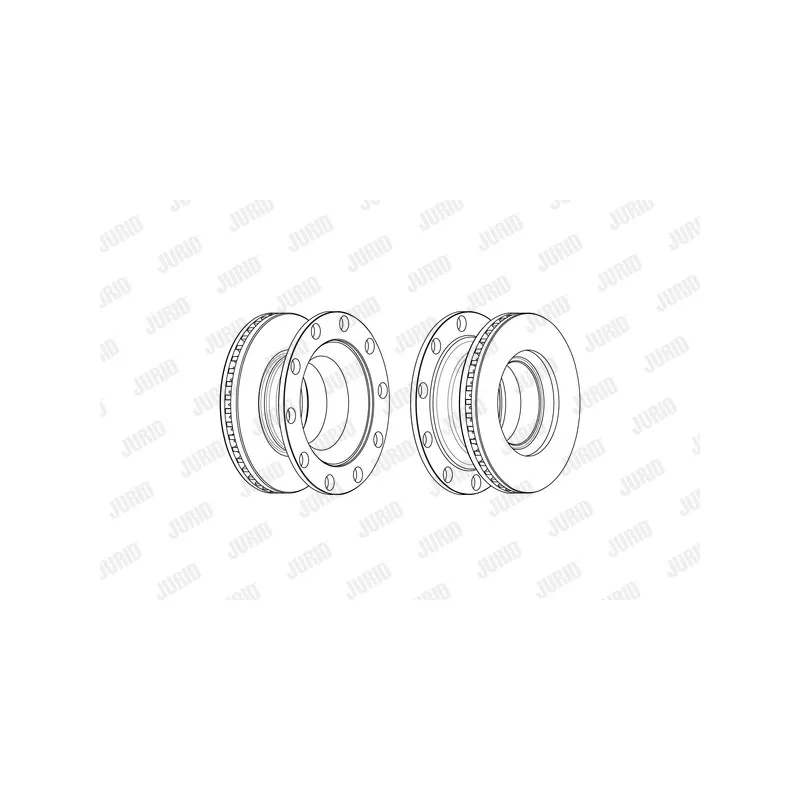 Jeu de 2 disques de frein arrière JURID 569260J