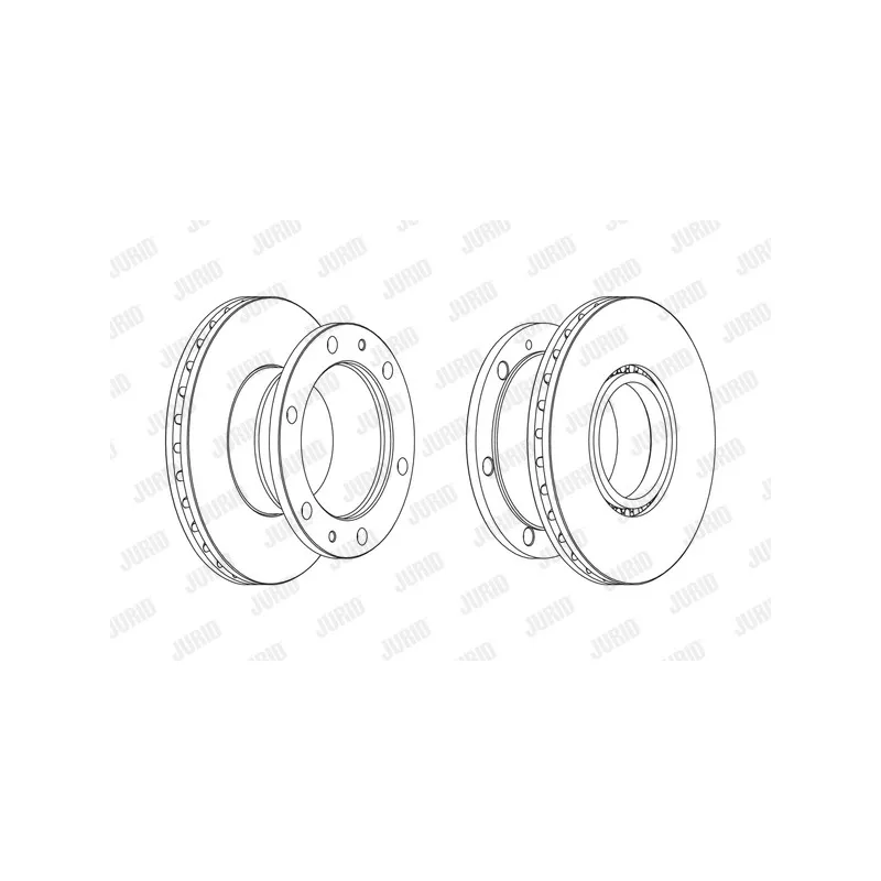 Jeu de 2 disques de frein arrière JURID 569266J