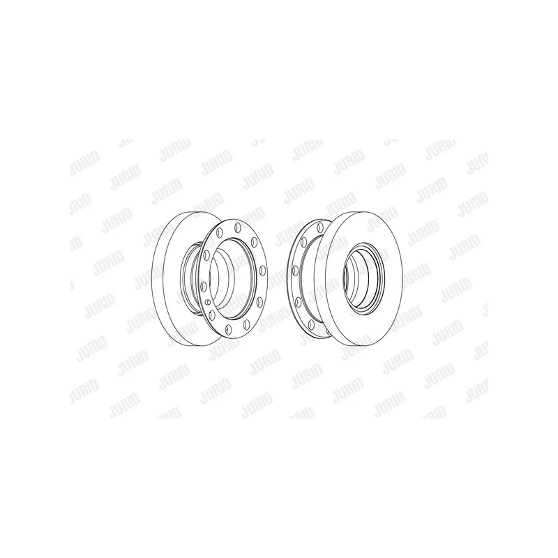 Jeu de 2 disques de frein avant JURID 569259J