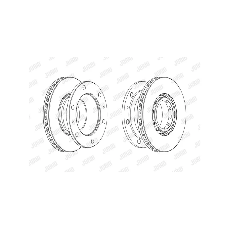 Jeu de 2 disques de frein arrière JURID 569270J