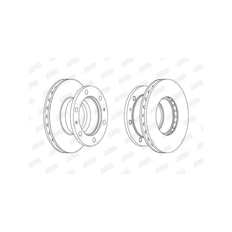 Jeu de 2 disques de frein avant JURID 569268J