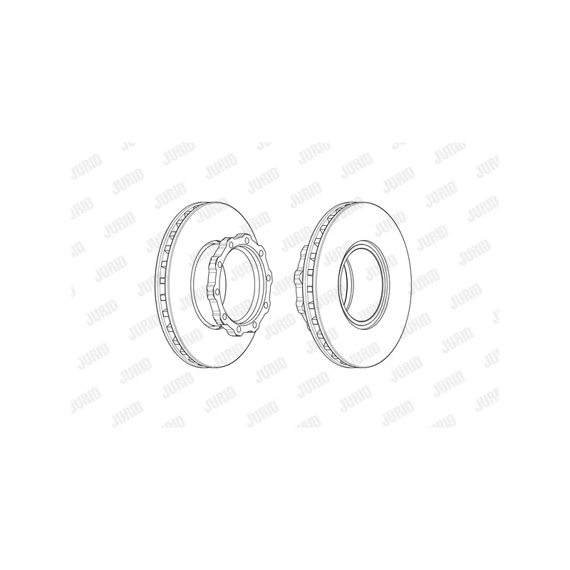 Jeu de 2 disques de frein arrière JURID 569174J