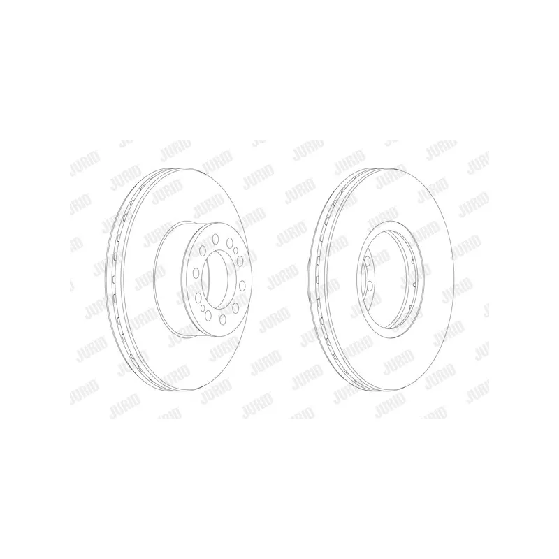 Jeu de 2 disques de frein avant JURID 569134J