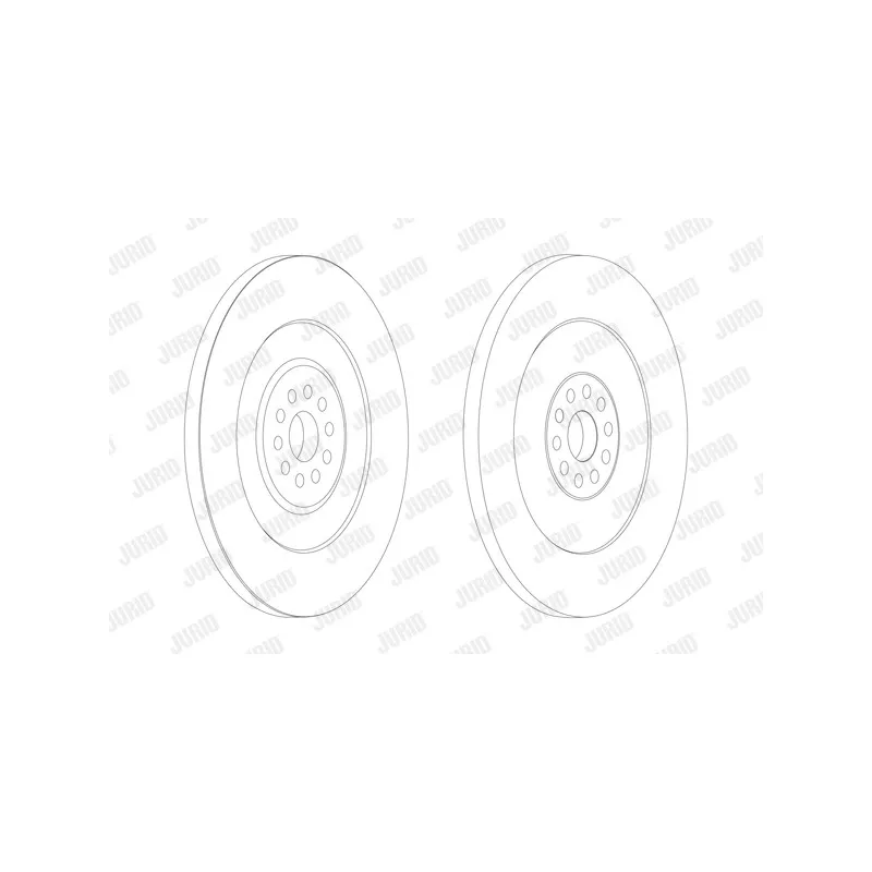 Jeu de 2 disques de frein avant JURID 567142J