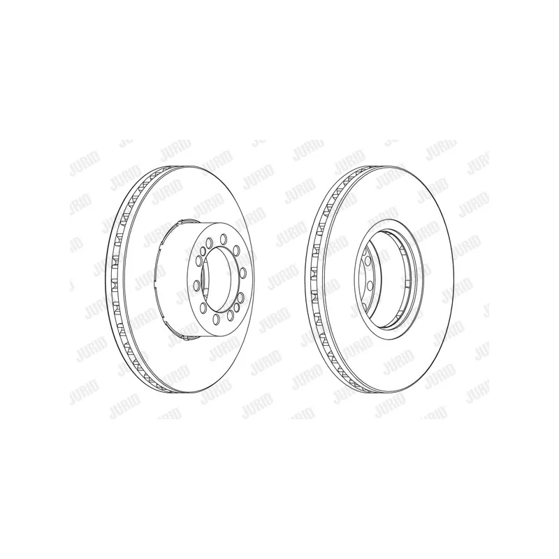 Jeu de 2 disques de frein avant JURID 569115J