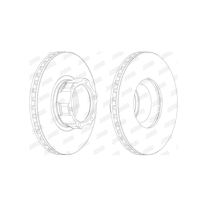Jeu de 2 disques de frein avant JURID 567762J