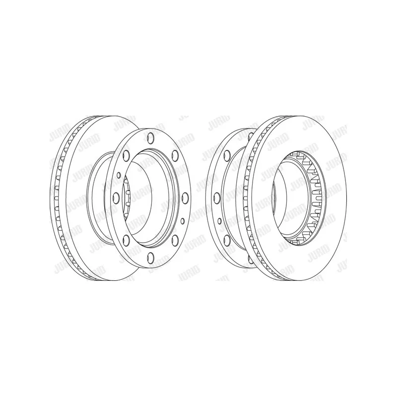 Jeu de 2 disques de frein arrière JURID 567575J