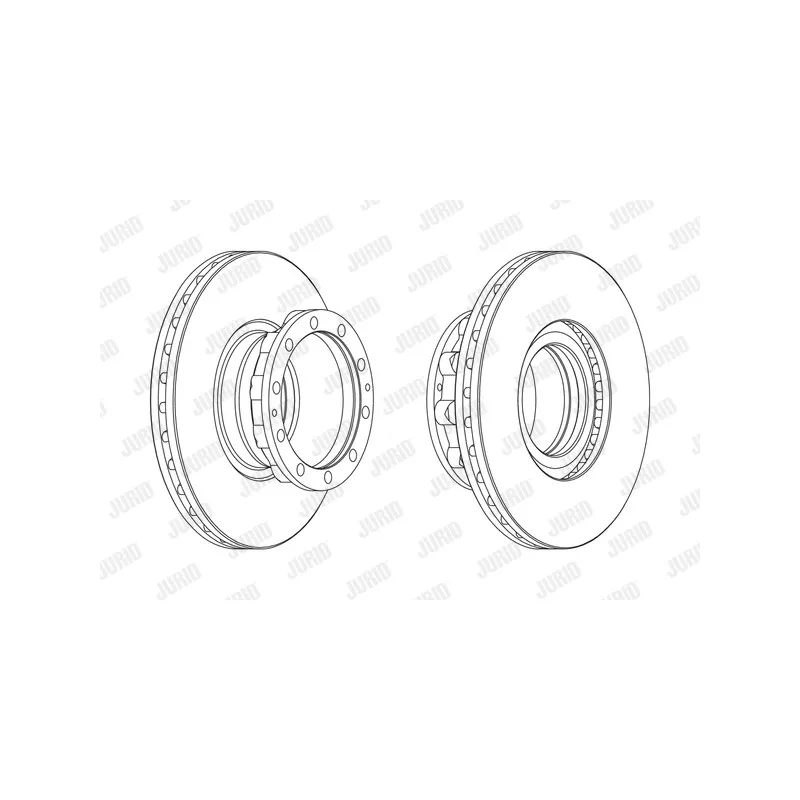 Jeu de 2 disques de frein arrière JURID 569133J
