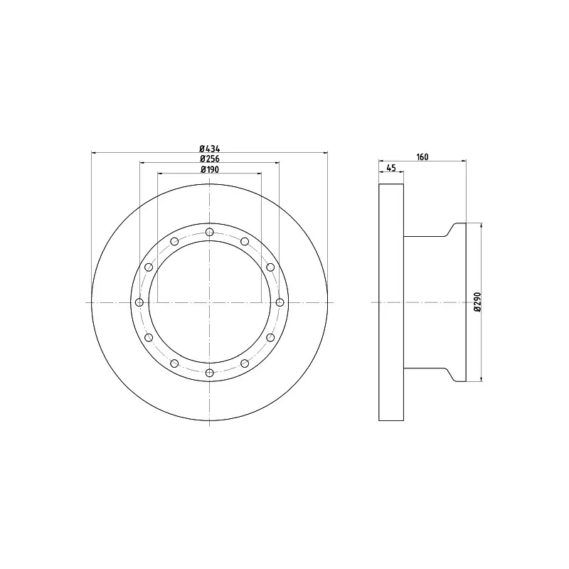 Jeu de 2 disques de frein arrière TEXTAR 93105100
