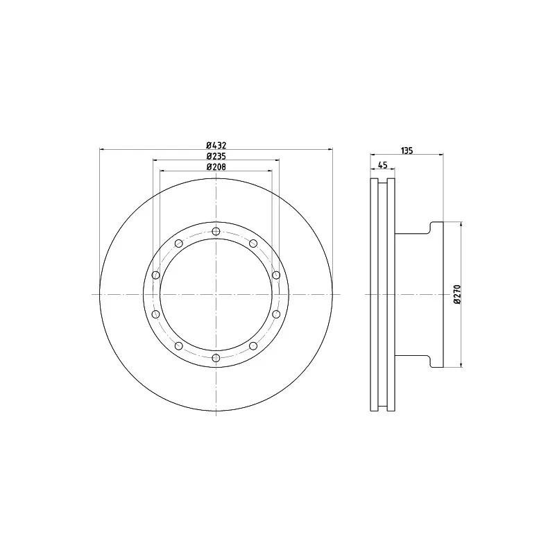 Jeu de 2 disques de frein avant TEXTAR 93087100