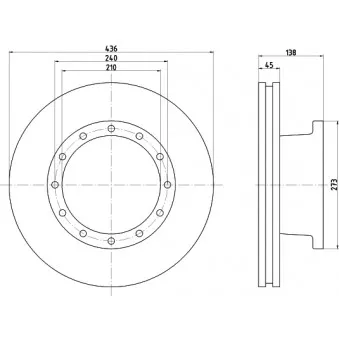 Jeu de 2 disques de frein avant TEXTAR