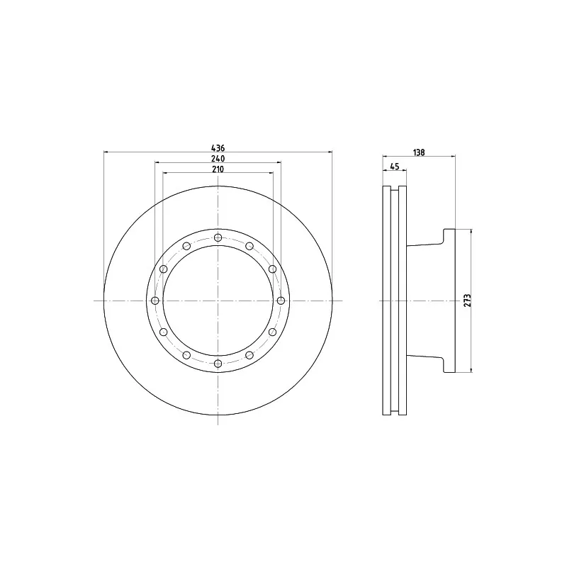 Jeu de 2 disques de frein avant TEXTAR 93096100