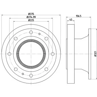 Jeu de 2 disques de frein arrière TEXTAR