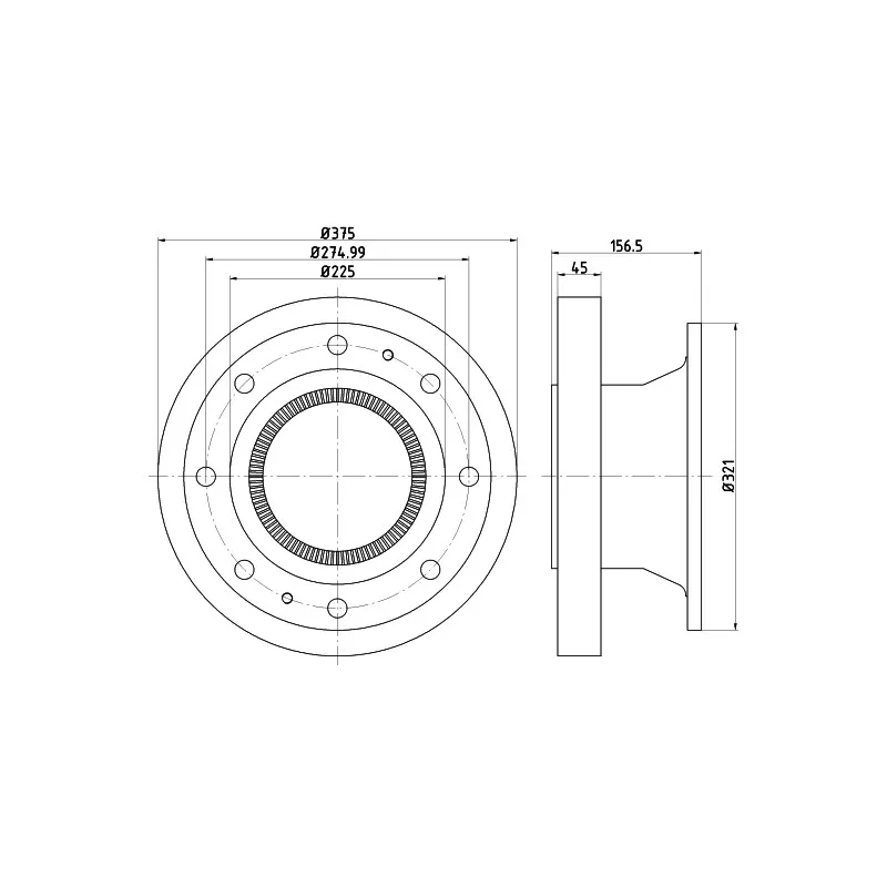 Jeu de 2 disques de frein arrière TEXTAR 93243000