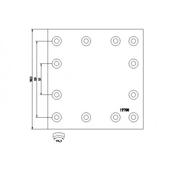 Kit de garnitures de frein, frein à tambour TEXTAR