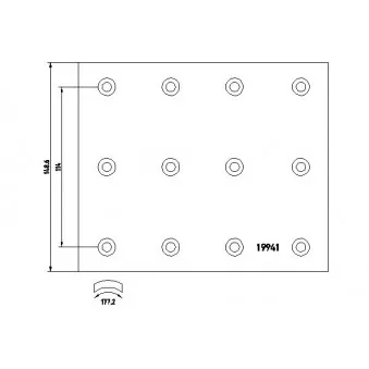 Kit de garnitures de frein, frein à tambour TEXTAR
