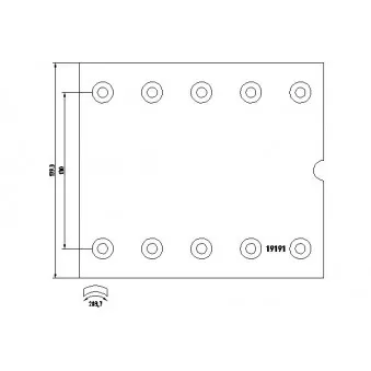 Kit de garnitures de frein, frein à tambour TEXTAR