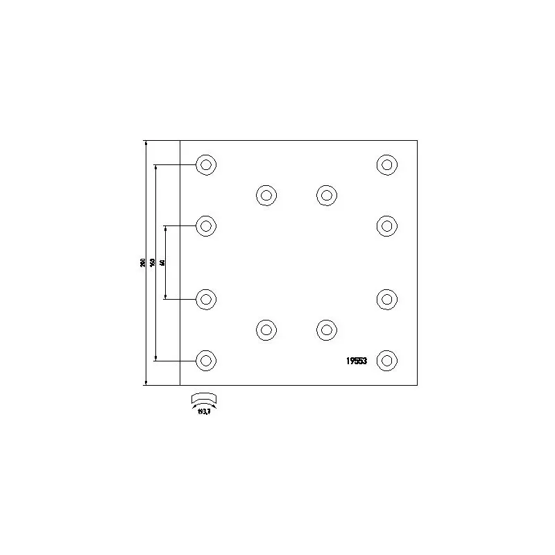 Kit de garnitures de frein, frein à tambour TEXTAR 1955301