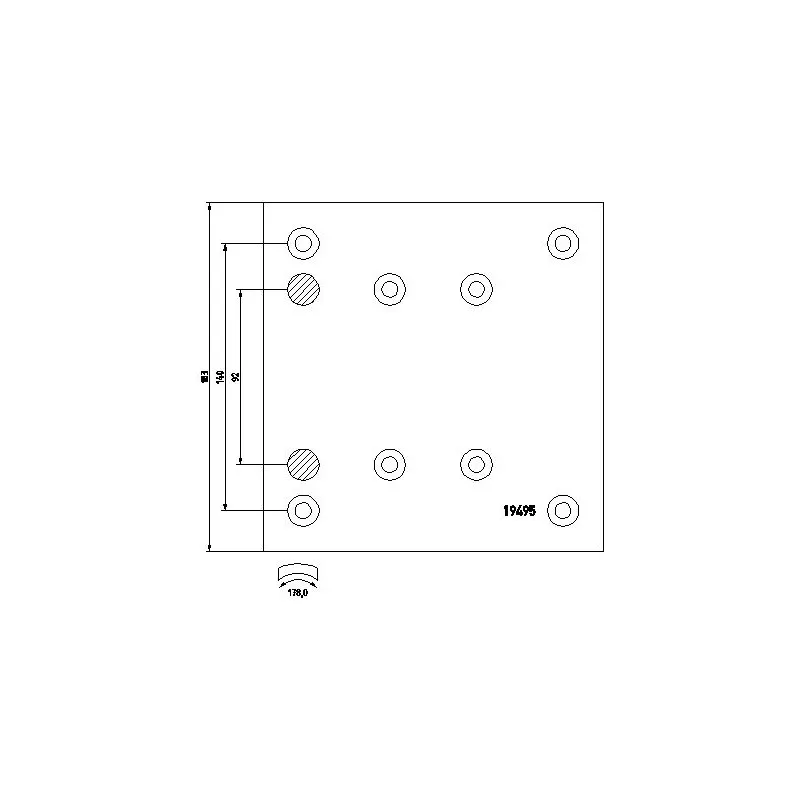 Kit de garnitures de frein, frein à tambour TEXTAR 1949504