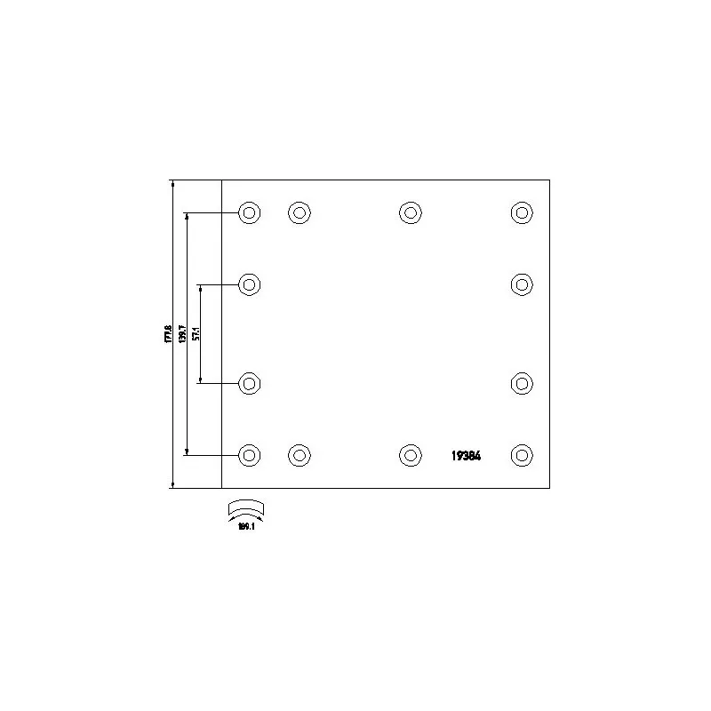 Kit de garnitures de frein, frein à tambour TEXTAR 1938404