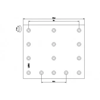 Kit de garnitures de frein, frein à tambour TEXTAR