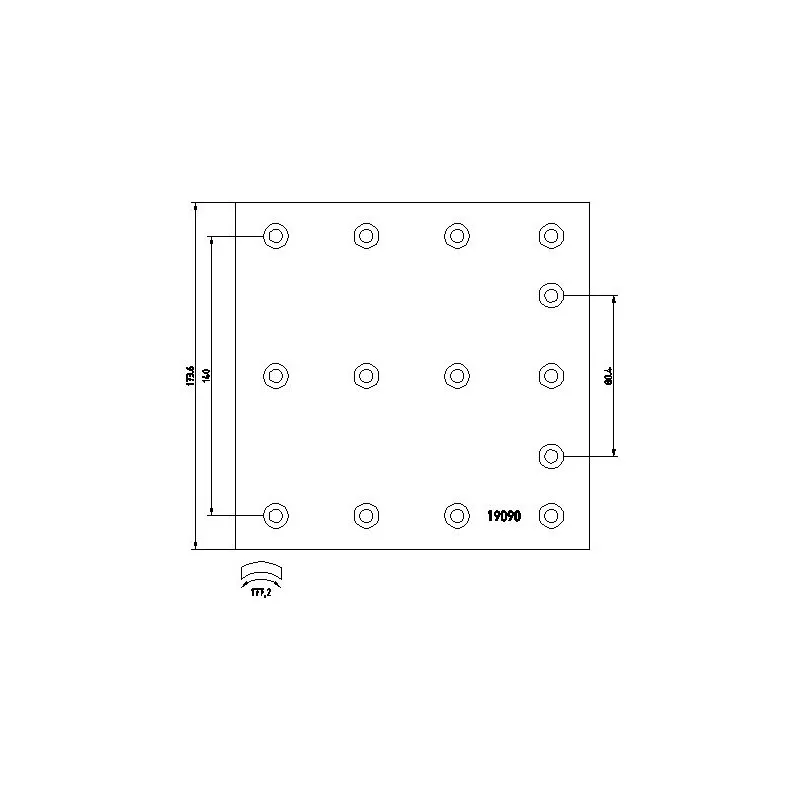 Kit de garnitures de frein, frein à tambour TEXTAR 1909007